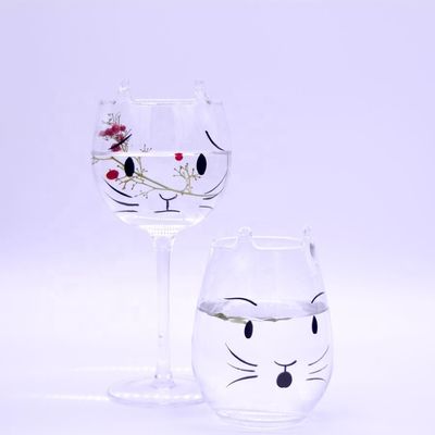 chất lượng Cat Shaped 400ml Crystal Balloon 14 Oz Wine Glasses nhà máy sản xuất
