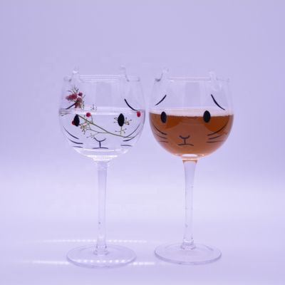 chất lượng Cat Shaped 400ml Crystal Balloon 14 Oz Wine Glasses nhà máy sản xuất