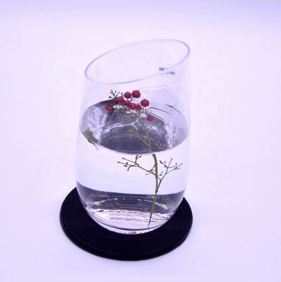 chất lượng Bevel Oblique Edge Stemless Crystal Wine Glass With Angle Top nhà máy sản xuất