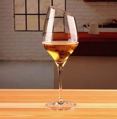 chất lượng Customized Slanted Top Edge 450ml Fine Crystal Glasses nhà máy sản xuất