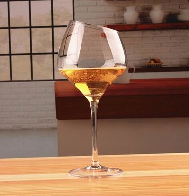 chất lượng Customized Slanted Top Edge 450ml Fine Crystal Glasses nhà máy sản xuất