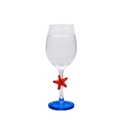 chất lượng Creative Sea Animal Stem Crystal Wine Glass For Summer Holiday nhà máy sản xuất