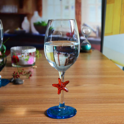 chất lượng Creative Sea Animal Stem Crystal Wine Glass For Summer Holiday nhà máy sản xuất