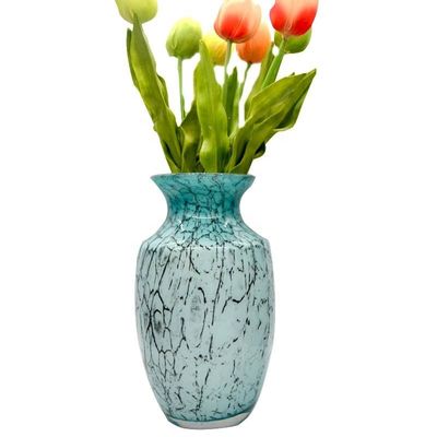 chất lượng Oriental Color Marble Decorative Glass Vase , Tall Centerpiece Vases For Hotle nhà máy sản xuất