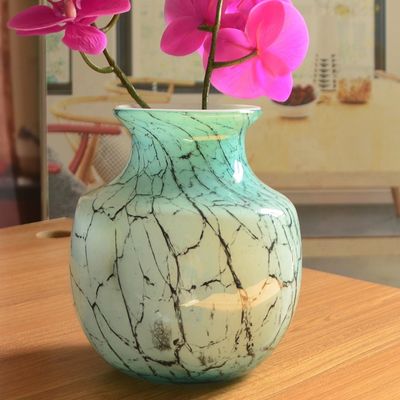 chất lượng Marble Stripes Large Glass Vase Centerpieces nhà máy sản xuất