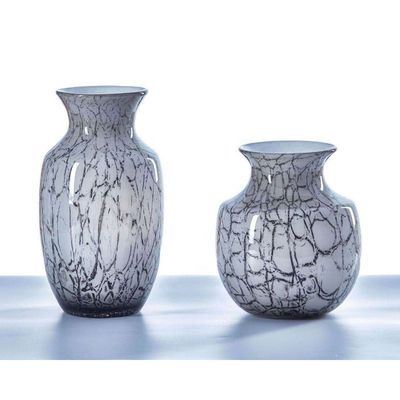 chất lượng Marble Stripes Large Glass Vase Centerpieces nhà máy sản xuất