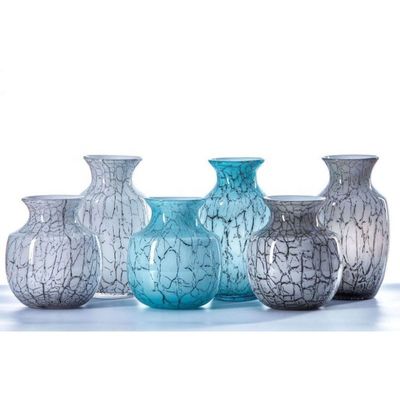chất lượng Marble Stripes Large Glass Vase Centerpieces nhà máy sản xuất