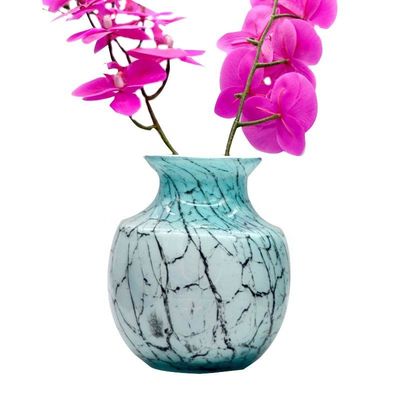 chất lượng Marble Stripes Large Glass Vase Centerpieces nhà máy sản xuất