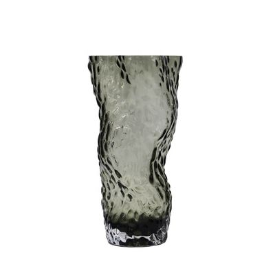chất lượng Tree Stump Shaped Customize Color Decorative Glass Vase nhà máy sản xuất