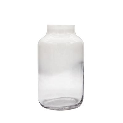chất lượng Hand Made Solid White Top Half Ceramic Glass Jar Vase nhà máy sản xuất