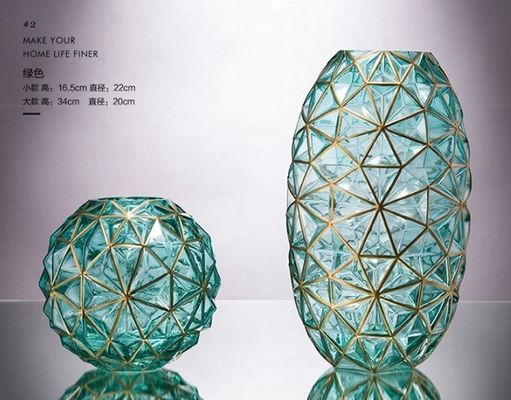 chất lượng Creative Handpainted Decorative Glass Vase For Wedding nhà máy sản xuất