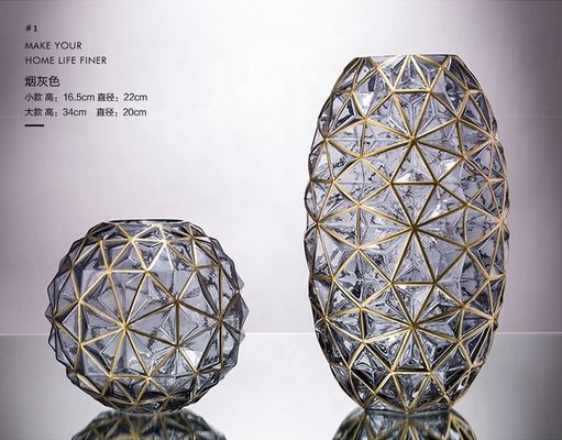 chất lượng Creative Handpainted Decorative Glass Vase For Wedding nhà máy sản xuất