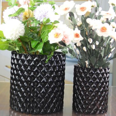 chất lượng Emobossed Decorative Glass Vase nhà máy sản xuất