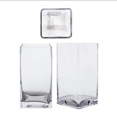 chất lượng Handmade Square 8 Inch Glass Vase For Centerpieces nhà máy sản xuất