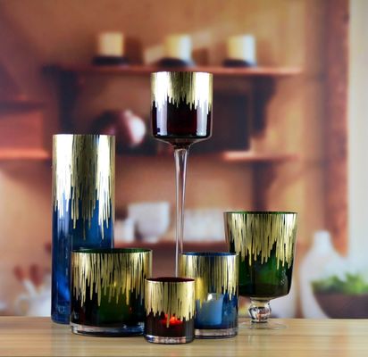 chất lượng Handmade Thick Wall Solid Color Decorative Glass Vase nhà máy sản xuất
