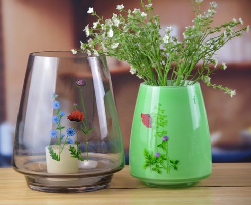 chất lượng Handblown Vintage Tall Crystal Vases For Centerpieces nhà máy sản xuất