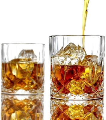 chất lượng Old Fashioned Lead Free Embossed 10 Oz Whiskey Glasses , Whiskey Tasting Glasses nhà máy sản xuất