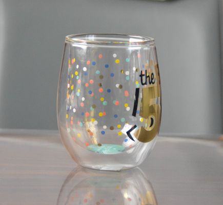 chất lượng High Borosilicate Double Wall Handmade Whiskey Glass nhà máy sản xuất