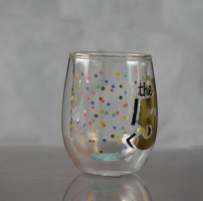 chất lượng High Borosilicate Double Wall Handmade Whiskey Glass nhà máy sản xuất