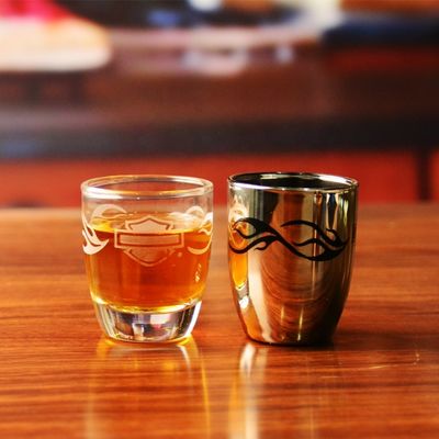 chất lượng Platinum 50ml Unique Shot Glasses With Branded Decal Logo nhà máy sản xuất