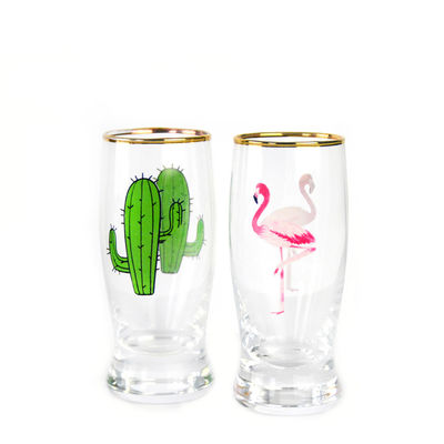 chất lượng Color Decal Printed Unique Shot Glasses nhà máy sản xuất