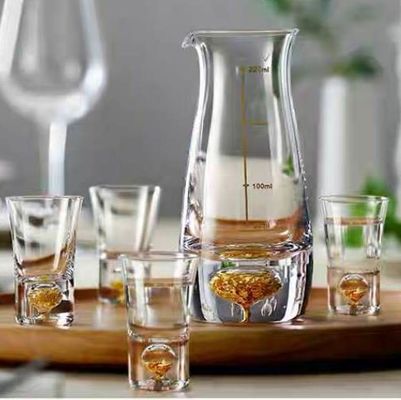 chất lượng Gold Foil Bottom Shot Glass Set nhà máy sản xuất