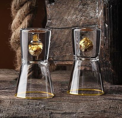 chất lượng Gold Foil Bottom Shot Glass Set nhà máy sản xuất