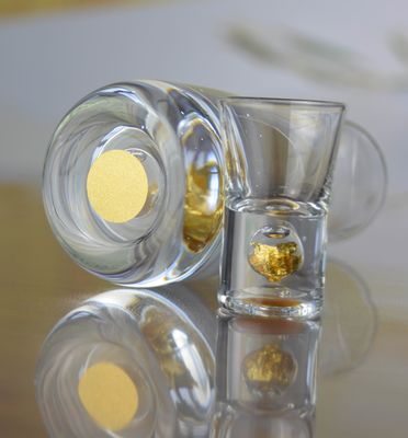 chất lượng Gold Foil Bottom Shot Glass Set nhà máy sản xuất
