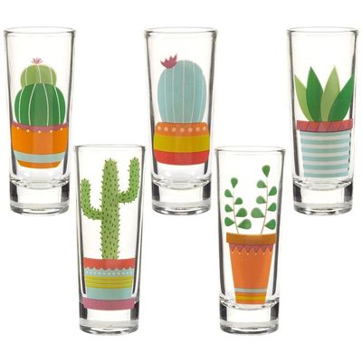chất lượng Colorful Print Unique Shot Glasses For Tequila Fiesta nhà máy sản xuất
