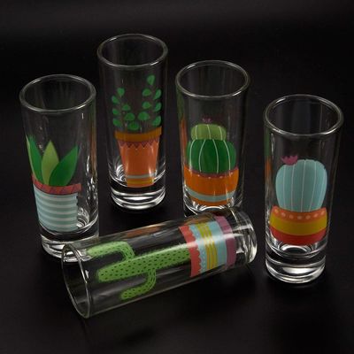 chất lượng Colorful Print Unique Shot Glasses For Tequila Fiesta nhà máy sản xuất