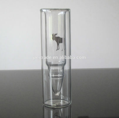 chất lượng Bullet Shaped Double Wall 45ml Unique Shot Glasses nhà máy sản xuất