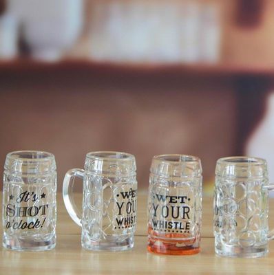 chất lượng 2oz Colored Bottom  Mini Shot Glasses For Bar Drink Game nhà máy sản xuất