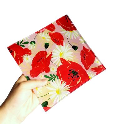 chất lượng Thủy tinh đậm màu in hình vuông Thủy tinh chảo cho nhà nhà máy sản xuất