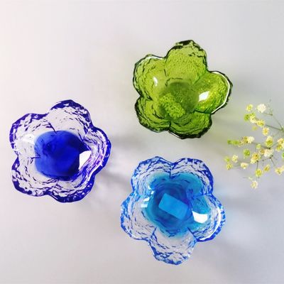 chất lượng Ins Cherry Blossom Glass Sauce Plates For Dinner Table nhà máy sản xuất