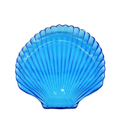 chất lượng Ocean Series Sea Shell Blue Glass Charger Plate For Dessert nhà máy sản xuất