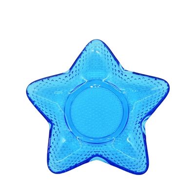chất lượng Ocean Series Sea Shell Blue Glass Charger Plate For Dessert nhà máy sản xuất