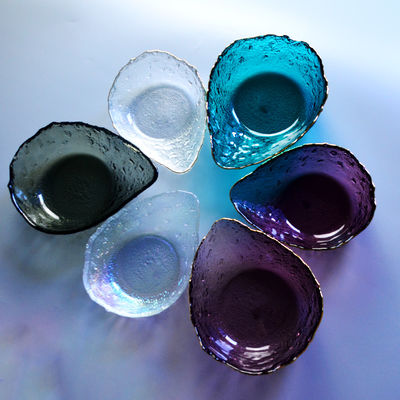 chất lượng Exquisite Creative Water Drop Shape Glass Charger Plates nhà máy sản xuất