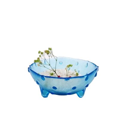 chất lượng Unique 3 Feet Glass Charger Plates For Fruit And Dessert nhà máy sản xuất