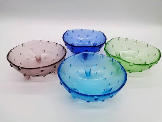 chất lượng Unique 3 Feet Glass Charger Plates For Fruit And Dessert nhà máy sản xuất