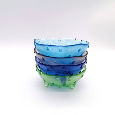 chất lượng Unique 3 Feet Glass Charger Plates For Fruit And Dessert nhà máy sản xuất