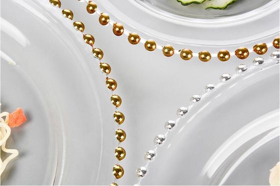 chất lượng Gold Decorated Glass Charger Plates nhà máy sản xuất