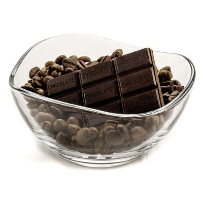 chất lượng Transparent Durable Wave Rim Glass Charger Plates , Fruit Salad Glass Bowl nhà máy sản xuất