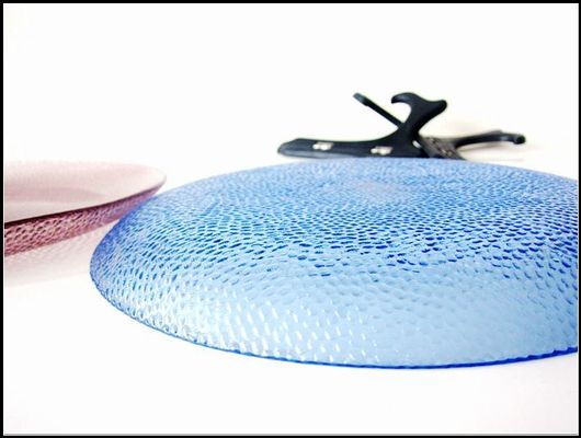 chất lượng 10 Inch Transparent Edge Tinting Color Glass Charger Plates nhà máy sản xuất