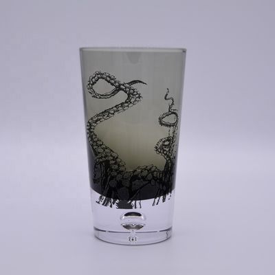 chất lượng Grey Color Air Bubble Bottom Unique Cocktail Glasses . Bohemian Drinking Glasses nhà máy sản xuất