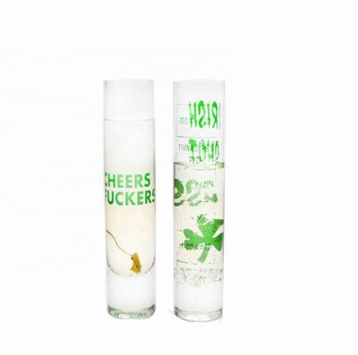 chất lượng Long Sparkling Crystal Cocktail Glasses With Color Decal nhà máy sản xuất