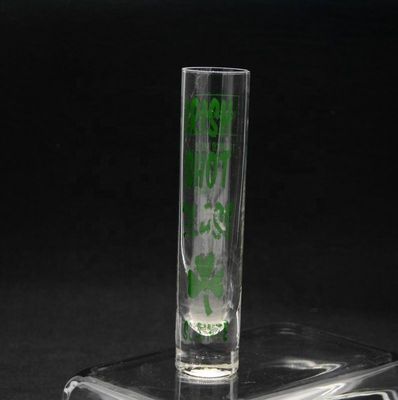 chất lượng Long Sparkling Crystal Cocktail Glasses With Color Decal nhà máy sản xuất