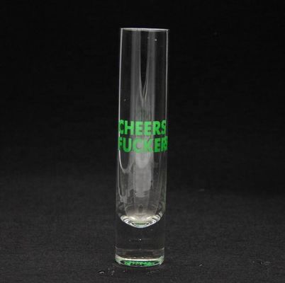 chất lượng Long Sparkling Crystal Cocktail Glasses With Color Decal nhà máy sản xuất