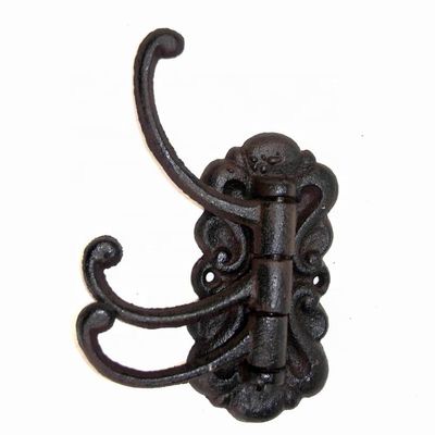 chất lượng Vintage Black Iron Hooks Cast Iron Crafts For Entryway nhà máy sản xuất