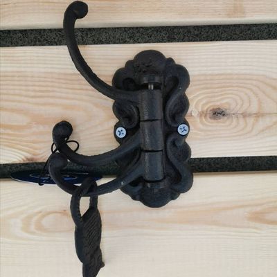 chất lượng Vintage Black Iron Hooks Cast Iron Crafts For Entryway nhà máy sản xuất
