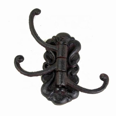 chất lượng Vintage Black Iron Hooks Cast Iron Crafts For Entryway nhà máy sản xuất